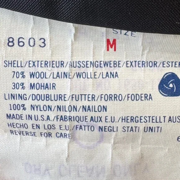 Vintage Woolrich Southwestern Stripe Women's Coat Medium Lined Wool Mohair - Picture 7 of 9